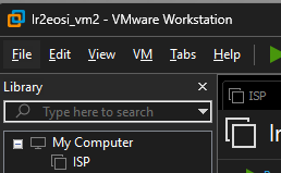 Список виртуальных машин VMware Workstation